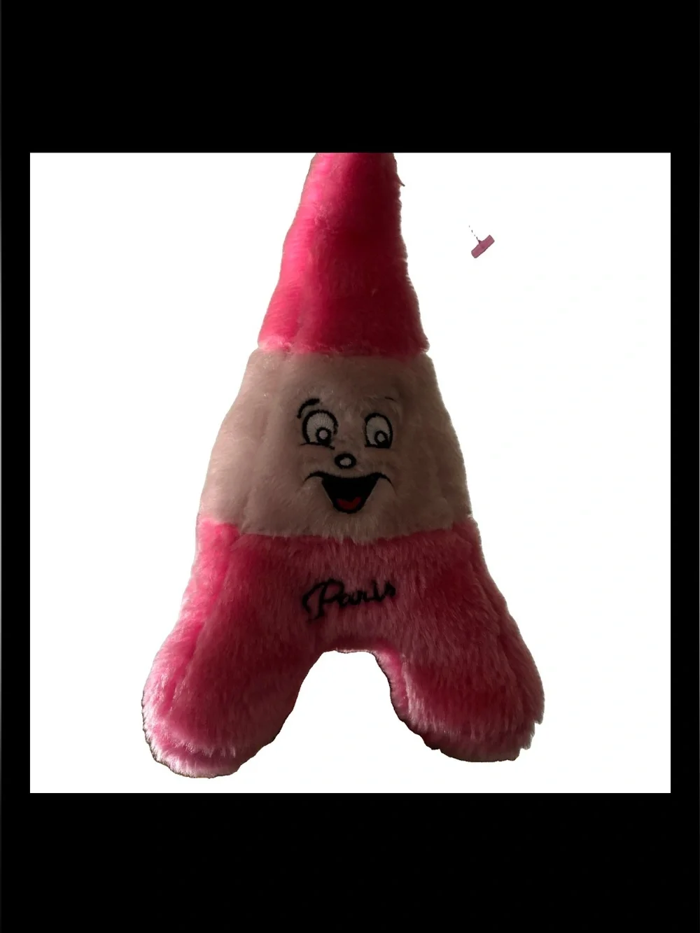 Eiffel Tower Building Paris France Pink Mascot Souvenir Plush 10